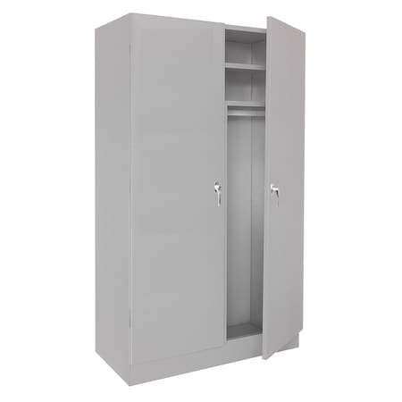 Steel Cabinets Usa Storage Cabinet, 72 in H, 36 in W, 24 in D, Gray, 2 Shelves W-367224DS-G